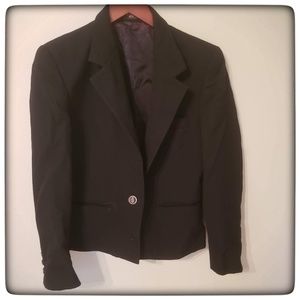 Baron Anderson Boys 100% Wool 3 pocket Blazer Black